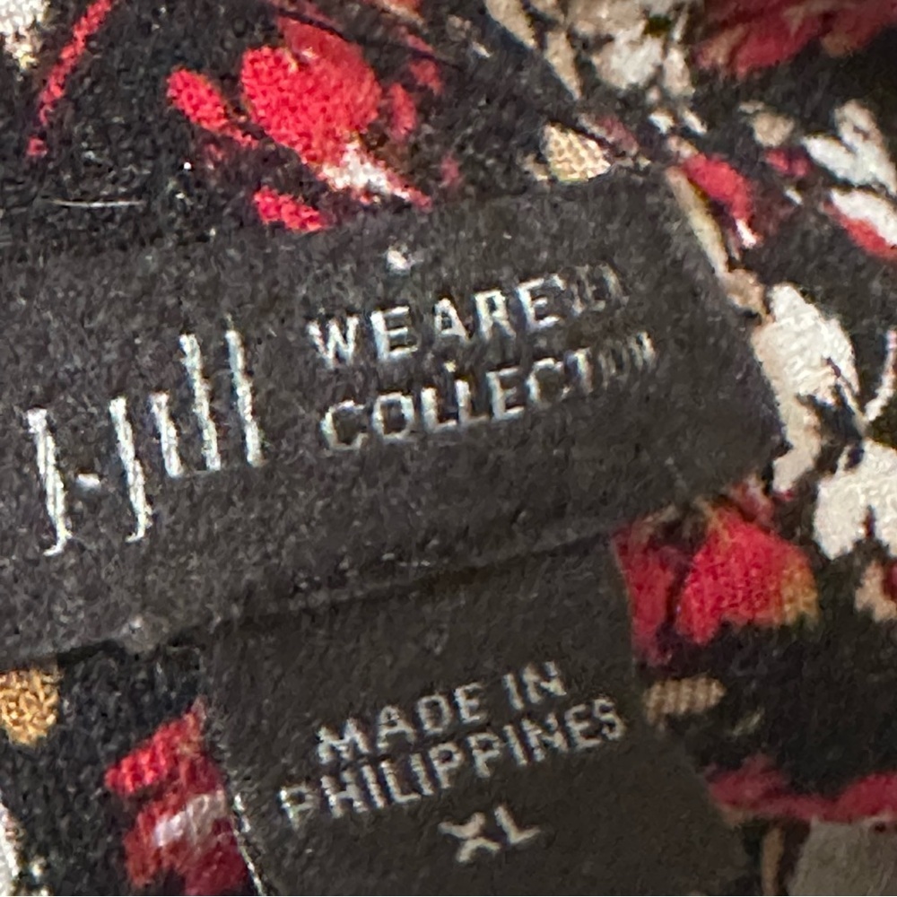 J. Jill Wearever Floral Tunic Dress XL Rayon Spandex Stretch Relaxed - Picture 4 of 7